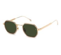 DAVID BECKHAM Man DB 1097/S 763/QT Sunglasses Titanium Gold Green Geometric