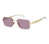 DAVID BECKHAM Man DB 7109/S LOJ/4S Sunglasses Metal Gold Red Geometric