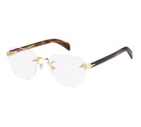 DAVID BECKHAM Man DB 7145 T5U Optical frames Metal Gold Blue Pilot Normal Mirror