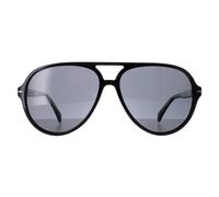 David Beckham Men's Aviator Shiny Black Dark Grey DB1091/S David Beckham Black One Size