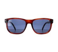 David Beckham Men's Rectangle Tortoise Blue DB1045/S in Brown David Beckham Brown One Size