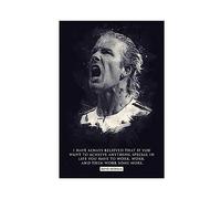 David Beckham Soccer Football Posters Inspirational Quote Canvas Poster Bedroom Decor Sports Landscape Office Room Decor Gift Unframe-style 08x12inch(20x30cm)