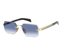 David Beckham Sunglasses DB 7109/S Men's Metal Gold/Black Blue Geometric Shaded 56/20/145
