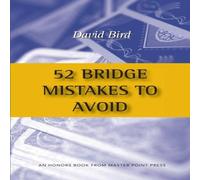 David Bird 52 Bridge Mistakes to Avoid Paperback Book David Bird Multicolor