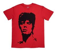 David Bowie 1973 Monochrome T Shirt XL Red