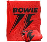 David Bowie 75 Single Color Logo Silky Touch Super Soft Throw Blanket 152 X 127 cm