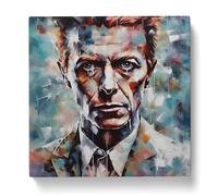 David Bowie Abstract Art Canvas Print for Living Room Bedroom Home Office Décor, Wall Art Picture Ready to Hang, 20x20 Inch (50x50 cm)