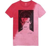 David Bowie Aladdin Sane Dye Wash T Shirt L Red