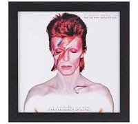David Bowie Aladdin Sane Framed Album Cover Print, Official Licensed Wall Art, 30cm x 40cm Framed Music Artwork, Retro Rock Bedroom Decor, Collector Gift for Fans