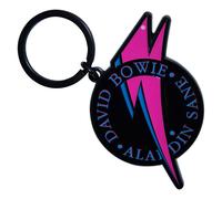 David Bowie Aladdin Sane keyring Keychain in Black David Bowie Black One Size
