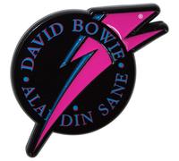 David Bowie Aladdin Sane Pin Badge in Dark Pink David Bowie Dark Pink