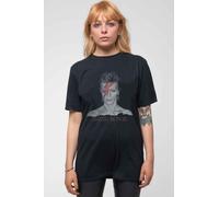 David Bowie Aladdin Sane Profile T-Shirt in Black | Size: XL David Bowie Black XL