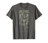 David Bowie - and The Spiders from Mars Faded T-Shirt, Men, Asphalt Grey, XX-Large