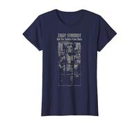 David Bowie - and The Spiders from Mars Faded T-Shirt, Women, Navy Blue, Medium