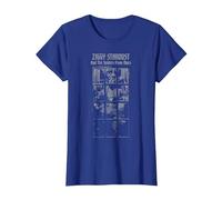 David Bowie - and The Spiders from Mars Faded T-Shirt, Women, Royal Blue, X-Large