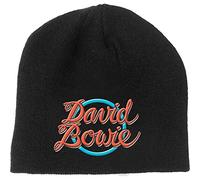 David Bowie Beanie Hat 1978 World Tour Logo Official Black One Size
