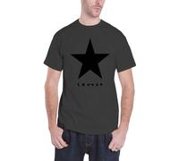 David Bowie Black Star T-Shirt in Grey | Size: Large David Bowie Grey L