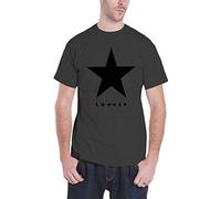 David Bowie 'Blackstar (Black Star On Grey)' T-Shirt (large)