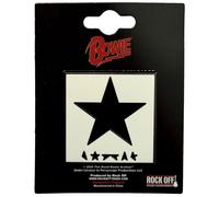 David Bowie Blackstar Pin Badge in White David Bowie White