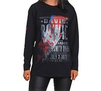 David Bowie BOWLST28MB03 T-Shirt, Black, Large