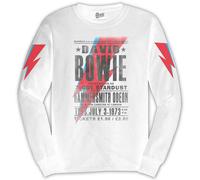 David Bowie BOWLST28MW05 T-Shirt, White, XX-Large