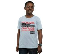 David Bowie Boy's Black Tie White Noise T-Shirt in Grey | Size: 5-6 Years David Bowie Grey 5-6 Years