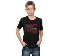 David Bowie Boy's Black Tie White Noise T-Shirt | Size: 5-6 Years David Bowie Black 5-6 Years