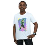 David Bowie Boy's Moonlight Dance T-Shirt in White | Size: 12-13 Years David Bowie White 12-13 Years