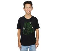 David Bowie Boy's Multiple Neon Logo T-Shirt in Black | Size: 9 Years David Bowie Black 9 Years