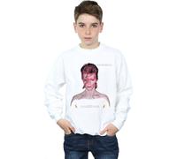 David Bowie Boy's My Love For You Sweatshirt in White | Size: 3-4 Years David Bowie White 3-4 Years
