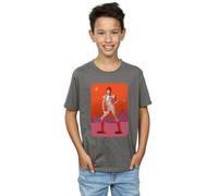 David Bowie Boy's On Mars T-Shirt in Charcoal | Size: 7-8 Years David Bowie Charcoal 7-8 Years