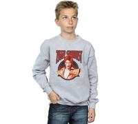 David Bowie Boy's Ziggy Stardust Sweatshirt in Grey | Size: 7-8 Years David Bowie Grey 7-8 Years
