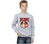 David Bowie Boy's Ziggy Stardust Sweatshirt in Grey | Size: 9 Years David Bowie Grey 9 Years