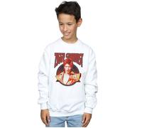 David Bowie Boy's Ziggy Stardust Sweatshirt in White | Size: 9 Years David Bowie White 9 Years