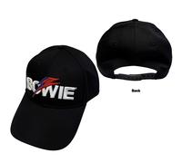 Bowie David - Cappello (Unisex-U) Aladdin Sane Bolt Logo (Nero)