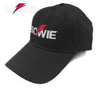 Bowie David - Cappello (Unisex-U) Aladdin Sane Bolt Logo (Nero)