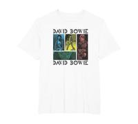 David Bowie - Collage T-Shirt, Men's Big and Tall, White, 2X Tall