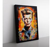 David Bowie Contemporary Art Canvas Print for Living Room Bedroom Home Office Décor, Wall Art Picture Ready to Hang, 76x50 cm (30x20 Inch)