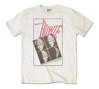 David Bowie - David Bowie Serious Moonlight Beige Cotton Crew Neck T-Shirt L
