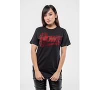 David Bowie Diamante Flash T-Shirt in Black | Size: Medium David Bowie Black M