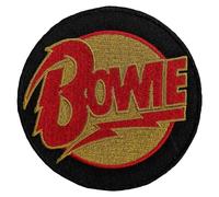 Rock Off officially licensed products David Bowie Diamond Dogs Circle Logo Woven Patch Accessory Size