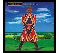 David Bowie Earthling 12" Album Cover Framed Print, Wood, Multi-Colour, 32 x 32 x 1.5 cm