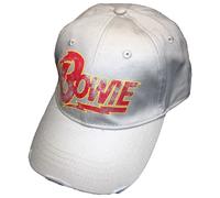 David Bowie Flash Logo Snapback Baseball Cap in Light Sand David Bowie Light Sand One Size