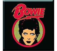 David Bowie Fridge Magnet Flash Logo Nue Official 76 mm x 76 mm One Size