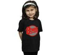David Bowie Girl's Diamond Dogs Cotton T-Shirt in Black | Size: 12-13 Years David Bowie Black 12-13 Years