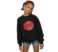 David Bowie Girl's Diamond Dogs Sweatshirt in Black | Size: 5-6 Years David Bowie Black 5-6 Years