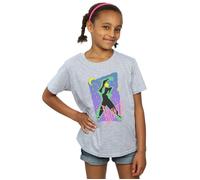 David Bowie Girl's Moonlight Dance Cotton T-Shirt in Grey | Size: 12-13 Years David Bowie Grey 12-13 Years