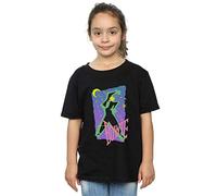 David Bowie Girls Moonlight Dance T-Shirt Black 7-8 Years