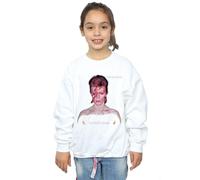 David Bowie Girl's My Love For You Sweatshirt in White | Size: 3-4 Years David Bowie White 3-4 Years