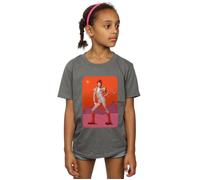 David Bowie Girl's On Mars Cotton T-Shirt in Charcoal | Size: 9 Years David Bowie Charcoal 9 Years